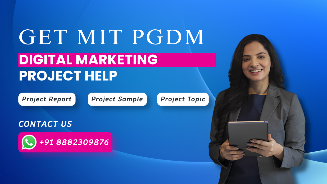 MIT PGDM Digital Marketing Project Report